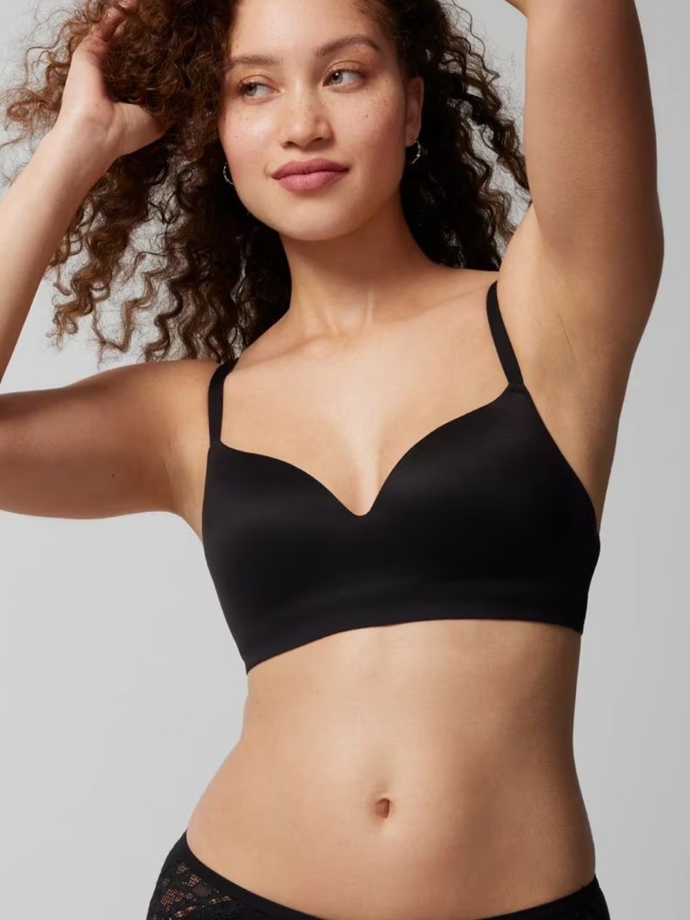 Soma intimates Seamless Black enbliss Wireless bra size 38 DDD